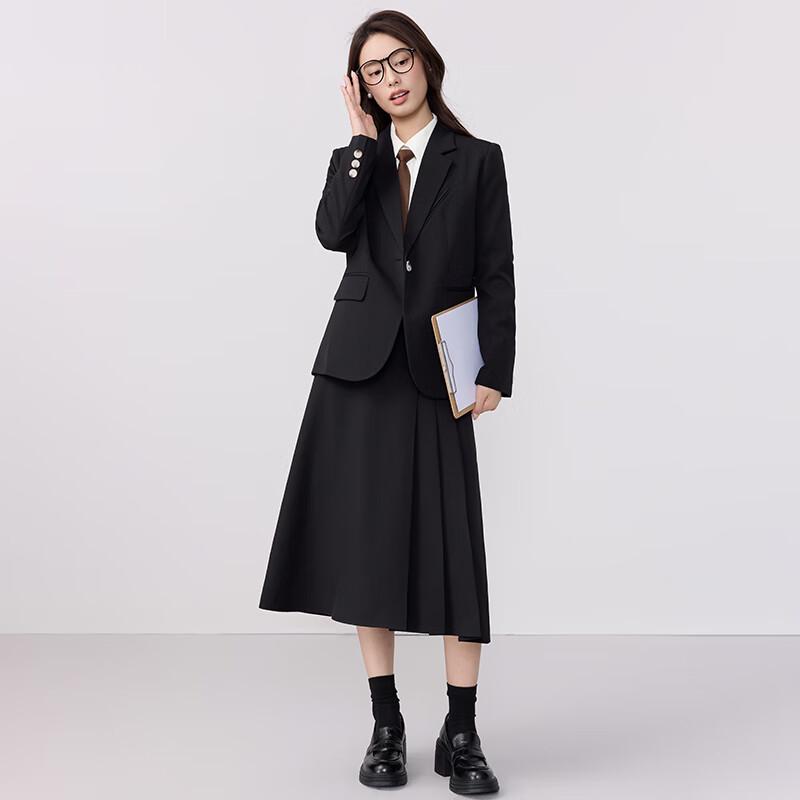 Troloman Women's Professional Blazer & Skirt Set