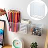 Transparent Self-adhesive Container Multifunction Desktop Storage Basket  Kitchen Organization