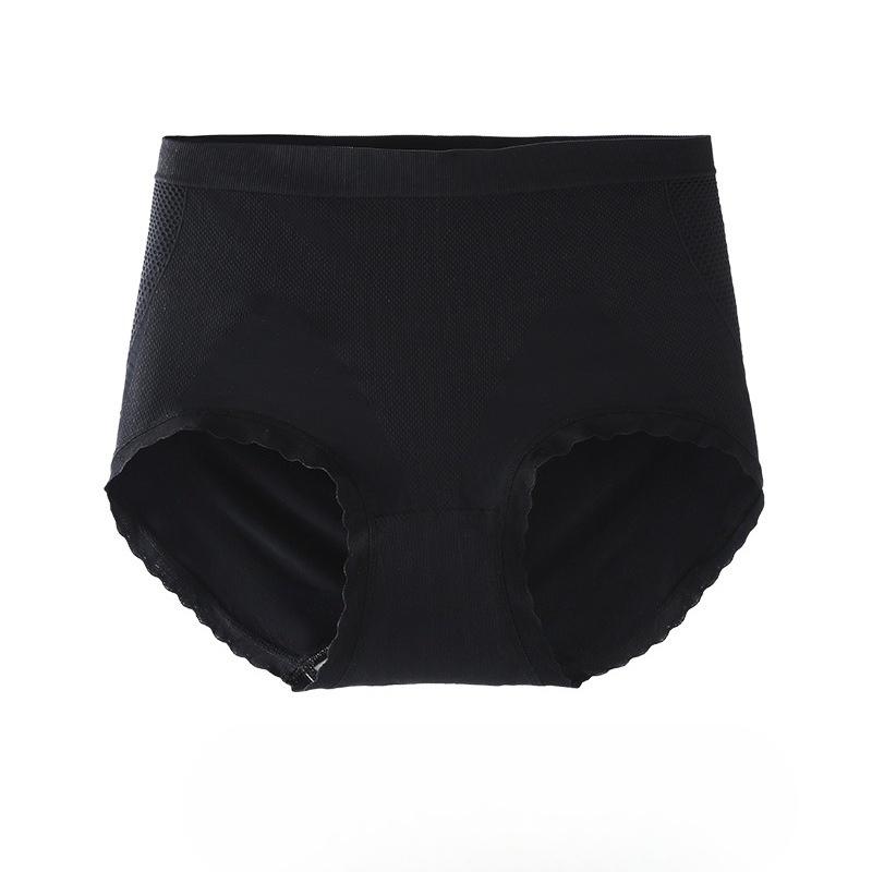 Female Spring and Summer 7A Silk Antibacterial Cool Feeling Ice Silk High Waist Belly Triangle Briefs