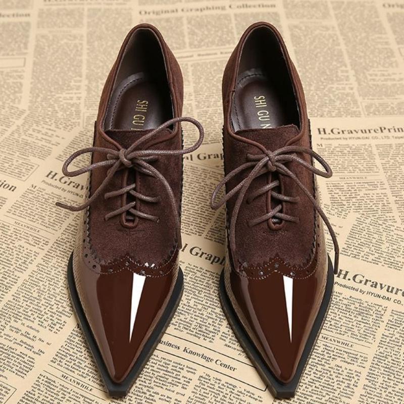 Fashion Elegant Women High Heels Shoes Pointed Toe Chunky Fashion Heeled Shoes 2025 Winter Designer Dress Party Woman Pumps Sexy Zapatos