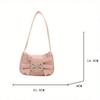 Borsa a tracolla trendy con fiocco Borsa a mano Casual Borsa da sotto braccio Borse per il pendolarismo quotidiano Borsa da sera in pelle da donna Borse da donna da lavoro
