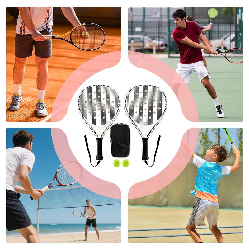 Palas de Playa Raqueta de Tenis Para Niños Ligeras Convenientes Raquetas Para Entrenamiento Deportivo Junior y Adulto Viajes Infantiles