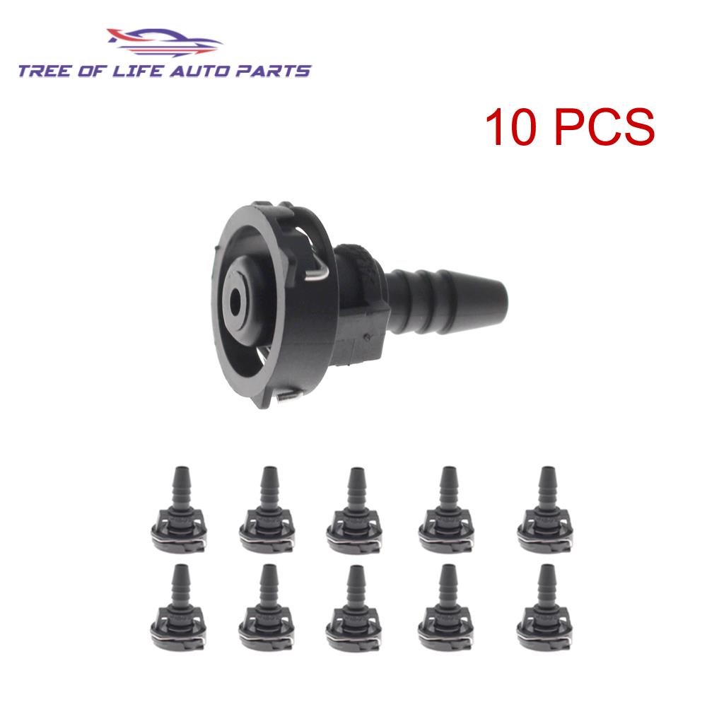 1/2/5/10X Vent Hose Pipe Deputy Kettle Water Pipe Exhaust Pipe Connector For Mercedes Benz ID 6MM Radiator Water Box Connector