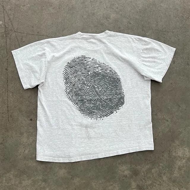 

Jesus Fingerprint Vintage Cover Tee Unisex Short Sleeve Shirt S5XL Unisex T-Shirt XL