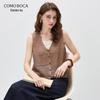 Kemon Boca Women's Linen V-Neck Knit Tank Top