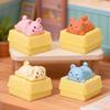 Mini Animals Desktop Ornaments, Cute Cartoon Pet Figurines, Crawling Animals Statue for Home Office School Decor