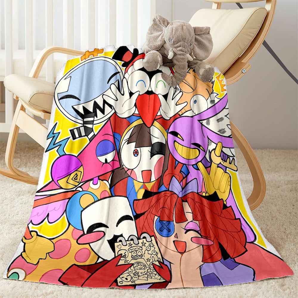Digital Circus13 Blankets Are Suitable for Living Rooms,making Them an Ideal Choice for Outdoor Travel and Gifts.