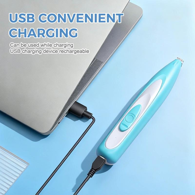 Skin-Friendly Electric Pet Foot Hair Trimmer Painless Cat Dog Paw Fur Clipper for Sensitive Skin Pets