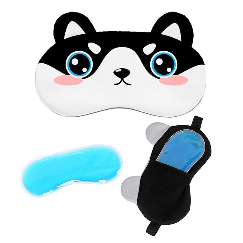 1PCS Cartoon Sleeping Eye Mask Cute Blindfold Eye Cover Mask Eyepatch Travel Home Eyes Relax Mask Eyeshade Gifts for Kids Adult