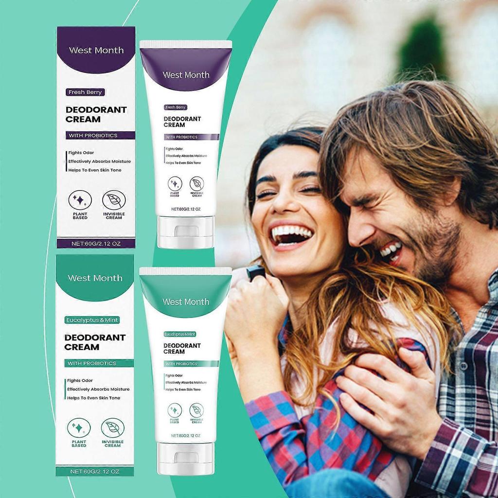 West&Month Body Care Cream Cleanses Body Armpit Odor Perspiration Long-Lasting Light Fragrance Refreshing Care Cream