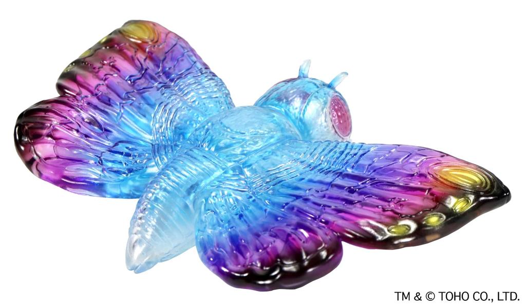 CCP Middle Size Series Godzilla EX Mothra Clear Blue Pink 150mm PVC Soft Vinyl Figure [6th Edition] (1992) Ver. Approx. Pre-painted