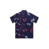 Kith X Coca-Cola Printed Camp Collar Shirt Navy Unisex Tops Blue KH3848-102