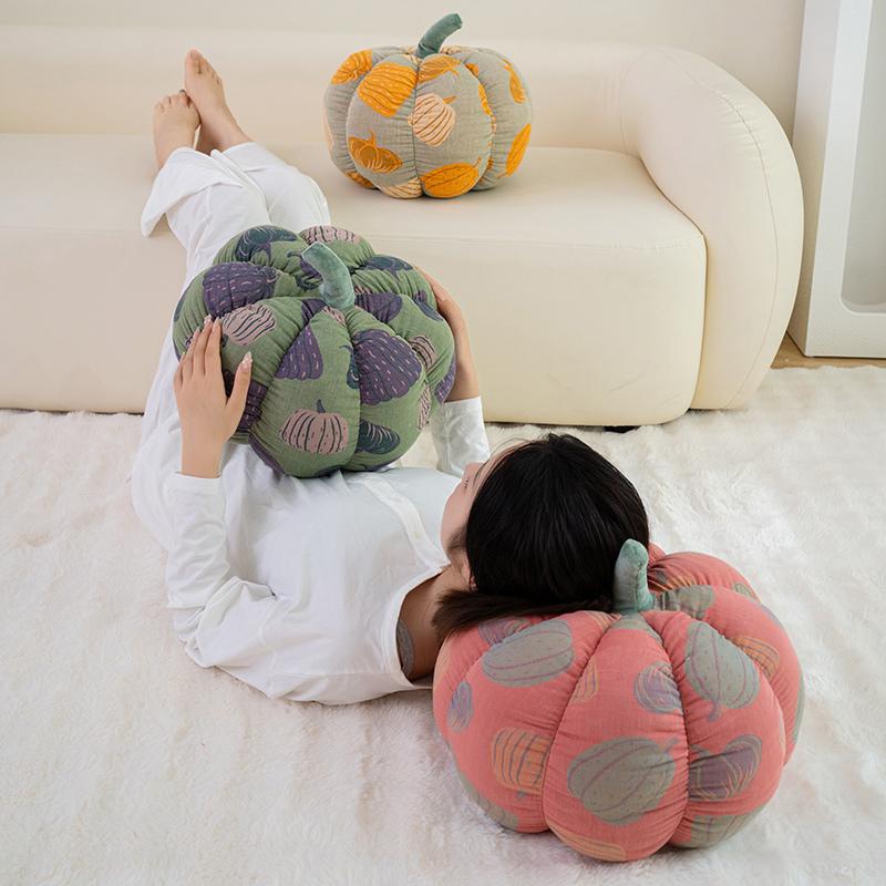 20/30/40cm Simulation Funny Halloween Pumpkin Plush Toys Lovely Soft Plant Stuffed Doll Holidays Props Decor Throw Pillow
