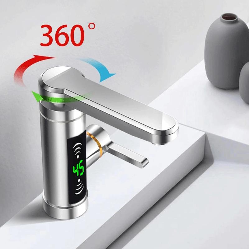 EU Electric Hot Water Faucet Instant Heating Type Kitchen Hot And Cold Small Kitchen Treasure Quick Heat