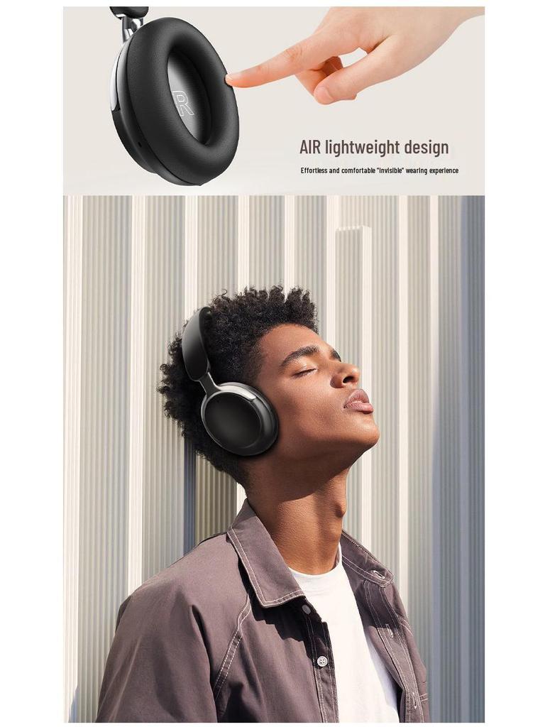 Bluetooth ANC Over-Ear Headphones: Long-lasting, Wireless, No Delay, Foldable