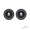 2PC PVC Silicone Car Coaster Water Cup Slot Mat Anti-slip Pad For Renault RS Clio Megane 2 3 4 Captur Trafic Scenic 2 Twingo Zoe R999