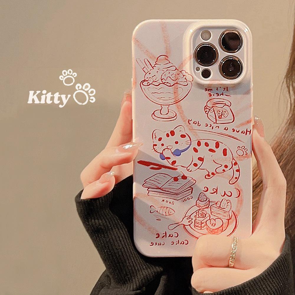 Ins Film 13 Is Suitable for Iphone14pro Max IPhone Case 11 Illustration 12 Hard 16