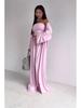 2025 Summer Women’s Strapless Vest, Long Cardigan, and Wide-Leg Pants Set