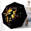 Tinker Bell Theme Automatic Compact Folding Cute Umbrella - Portable and Durable, 8-Bone Iron Umbrella for All Weather0707077