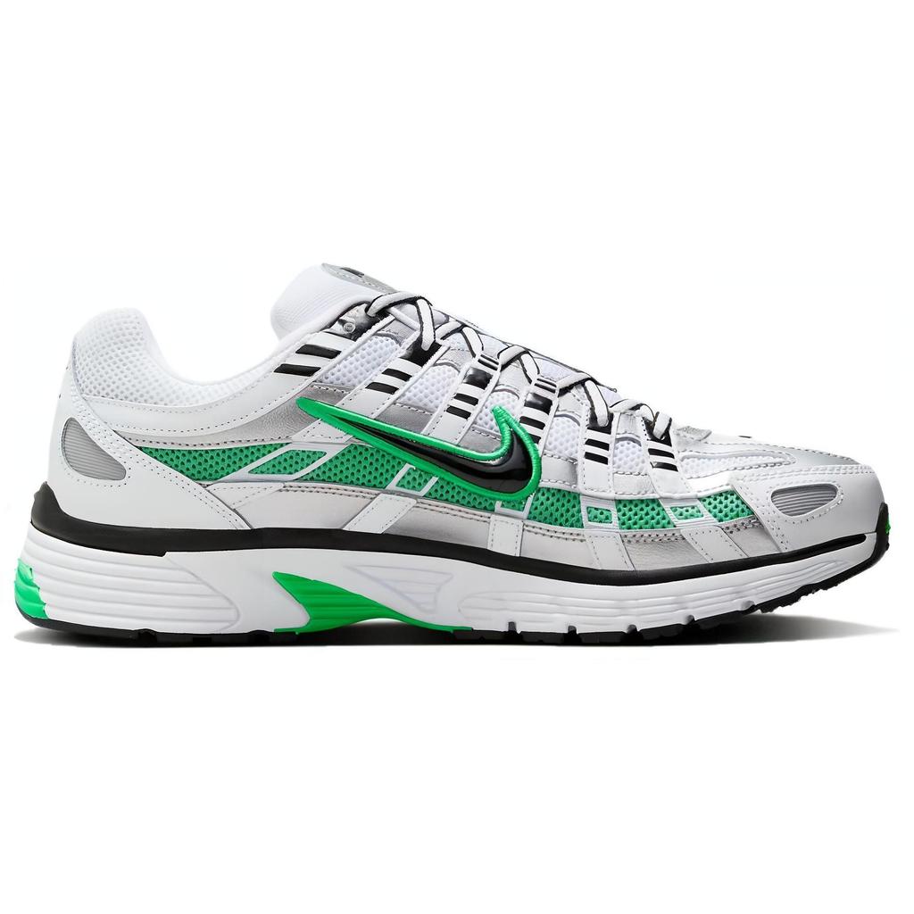 Nike P-6000 Beyaz Bahar Yeşili Unisex Spor Ayakkabı Metalik-Gümüş Siyah CD6404-104