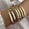 7 Pcs Set Elegant Women Bracelets Set Open Bangle Bracelets  Women's Jewelry Fashion Accessories