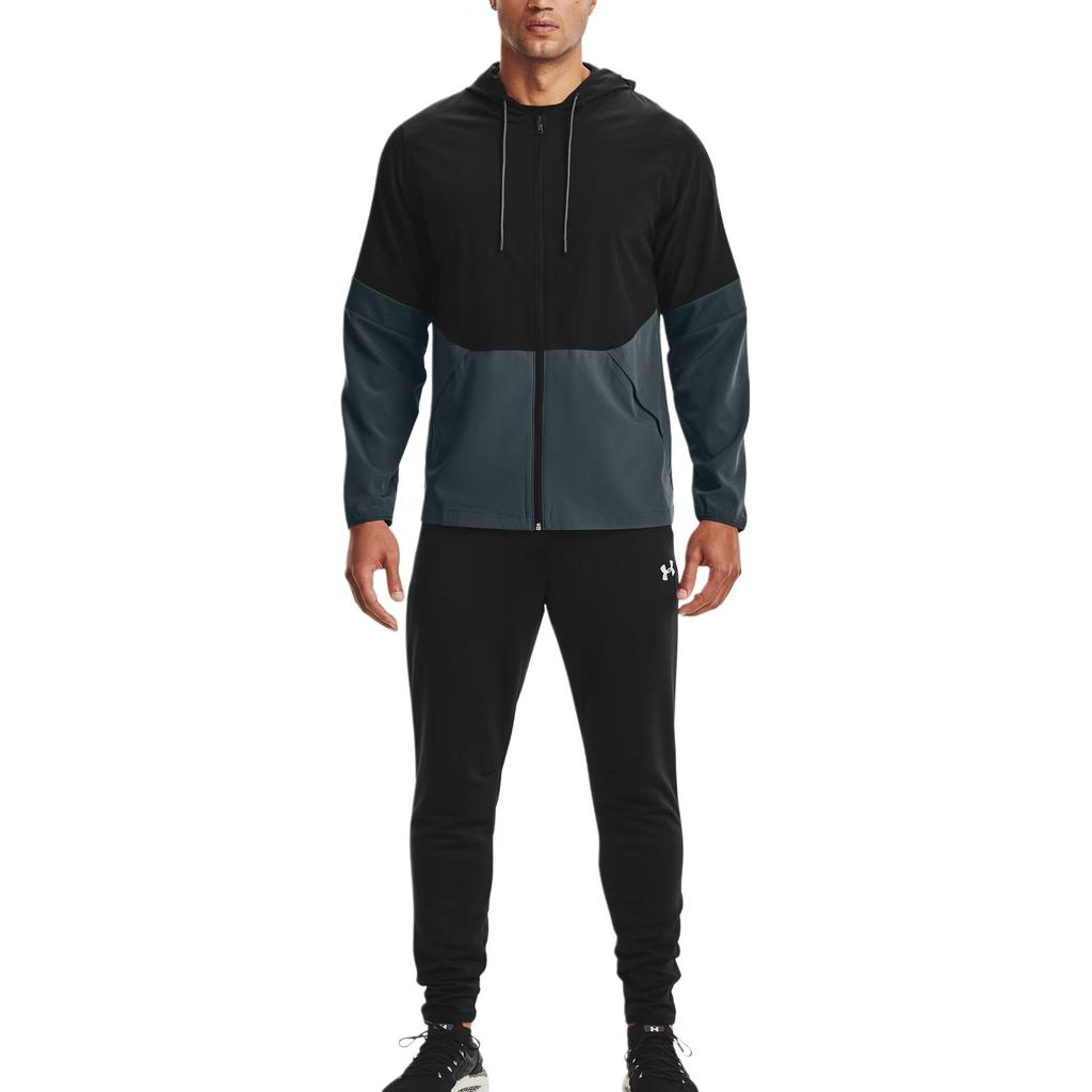 Under Armour Outdoor Casual Sports Zip Hooded Long Sleeve Jacket Men Jackets Blue 1343180-002