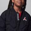 Jordan Kids Casual Quilted Down Jacket With Letter Embroidery Kids Outerwear Black FZ6538-010
