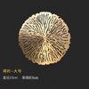 Background Home Decoration Wall Hanging Copper Pendant Metal Hollow Out Coral Lotus Leaf Fish Pond Goldfish Wall Decoration