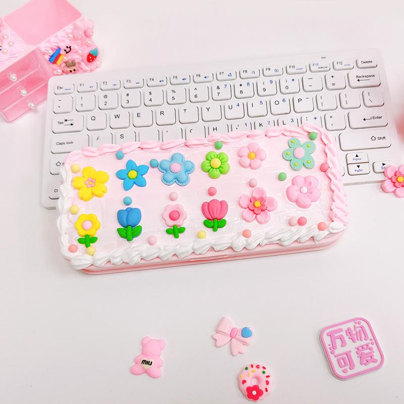 DIY Handgemachtes Cremeleim Stiftebox Set – Kreatives und Niedliches Schüler Schreibwaren Paket