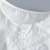 Girls Hollow Out Lapel Fake Collar for Women's Shirt Detachable Collars Half Shirt Top Removable Sweater Shirt False Collar