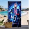 Kylian Mbappe Personalisiertes Bedrucktes Strandtuch Fußball Logo Unterstützung Benutzerdefinierter Name Text Saugfähiges Handtuch Für Sport Reisen Besonderes Geschenk