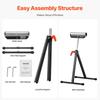 2 PCs Woodworking Roller Stands Max Load 135 lb Adjustable 26.8-42.5 in