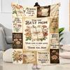 Mom's Heart And Love Blanket Suitable for Sofas,travel, Living Rooms Also a Good Gift for Friends and Family Suitable for All Seasons.