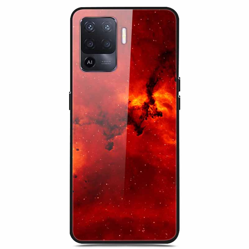 For OPPO Reno 5 Lite Case Luxury Tempered Glass Bumper for OppoA94 4G Phone Cover For OPPO A94 4G/ Reno5 Lite Glass Coque A94 4G