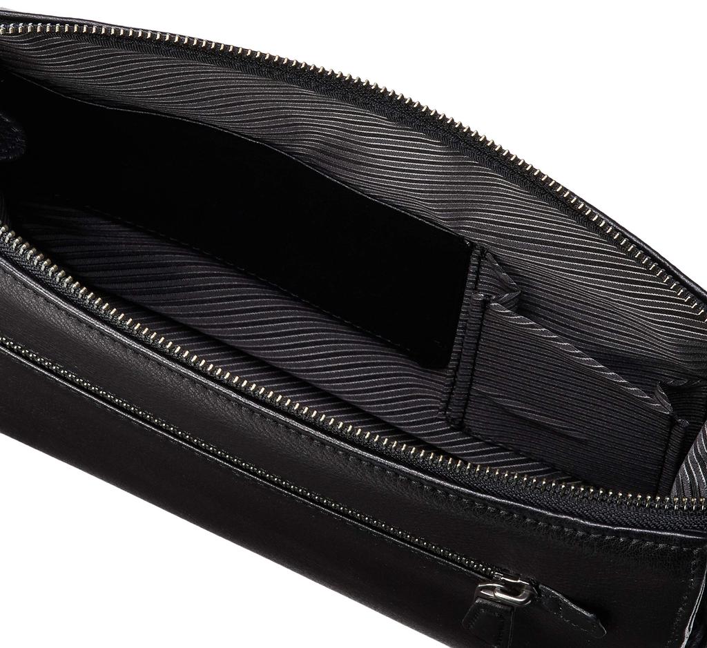 L'Ompresse Second Bag, Made in Japan, Archaic Soft Cowhide Leather, Black, 71781