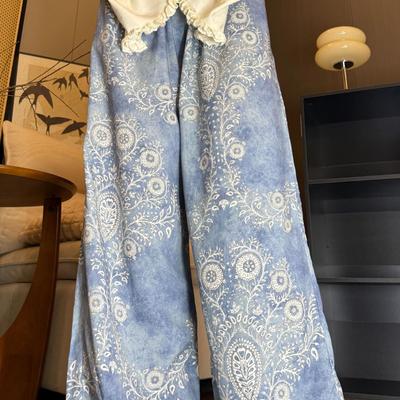 Versatile Summer Wide-Leg Cotton Silk Pants