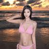 Women's High-End Two-Piece Bikini - Pure Desire Sexy Style for Photoshoots & Hot Springs