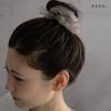 JewelVOX Scrunchie Hair Hair Accessory for Organza Cute and Stylish Tie, Women, Ribbon, (Khaki)
