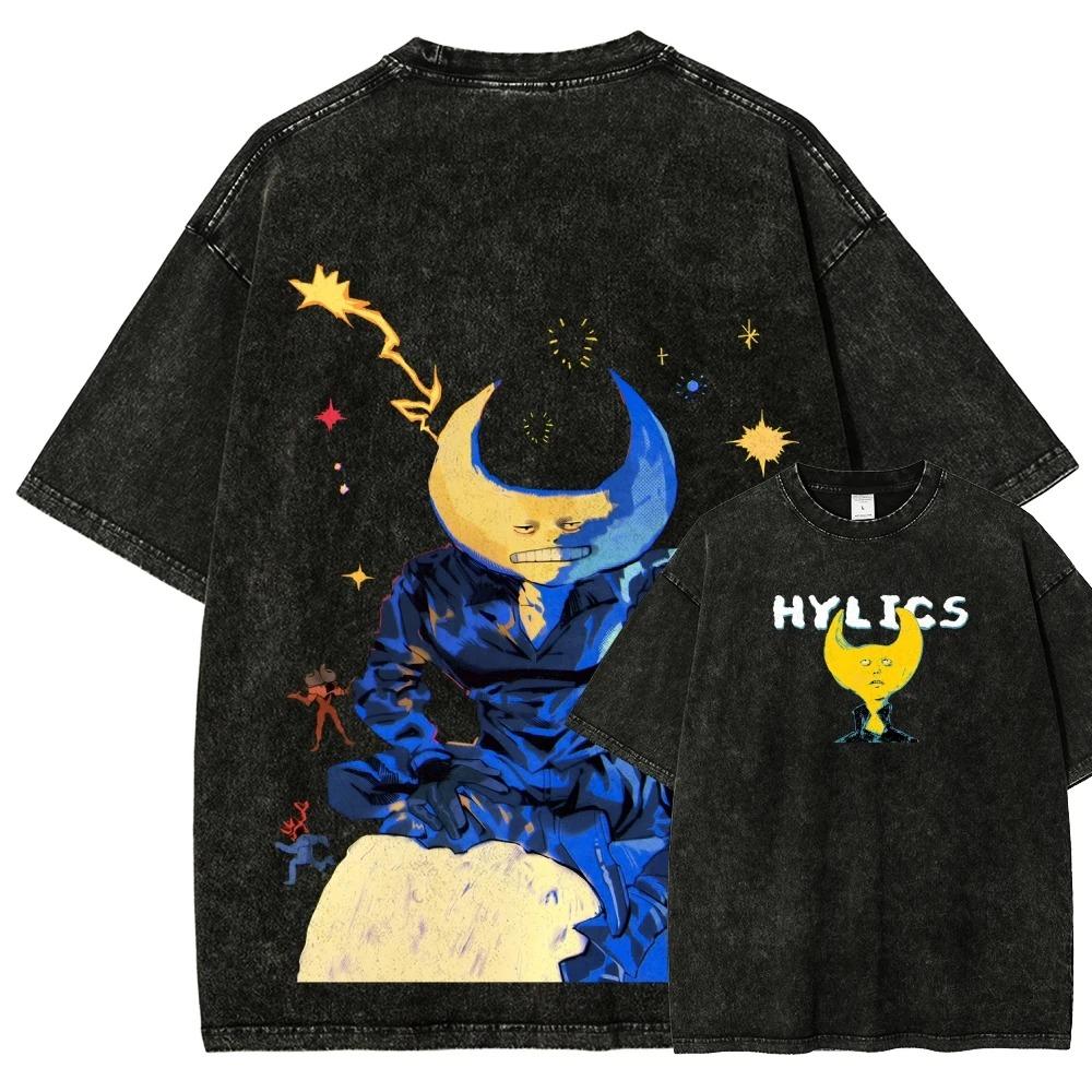 

Hylics Стирка Футболка личность Одежда Подходит для всех сезонов Большой размер Унисекс Уличная одежда высокое качество горячий продукт Для пар L