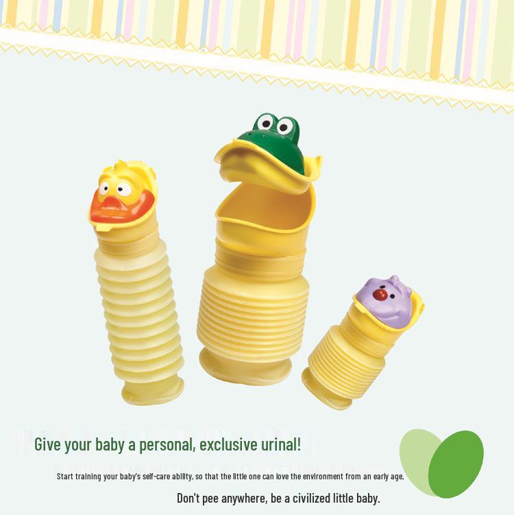 Orinal Portátil de Coche de Dibujos Animados para Niños - Inodoro de Viaje de Emergencia