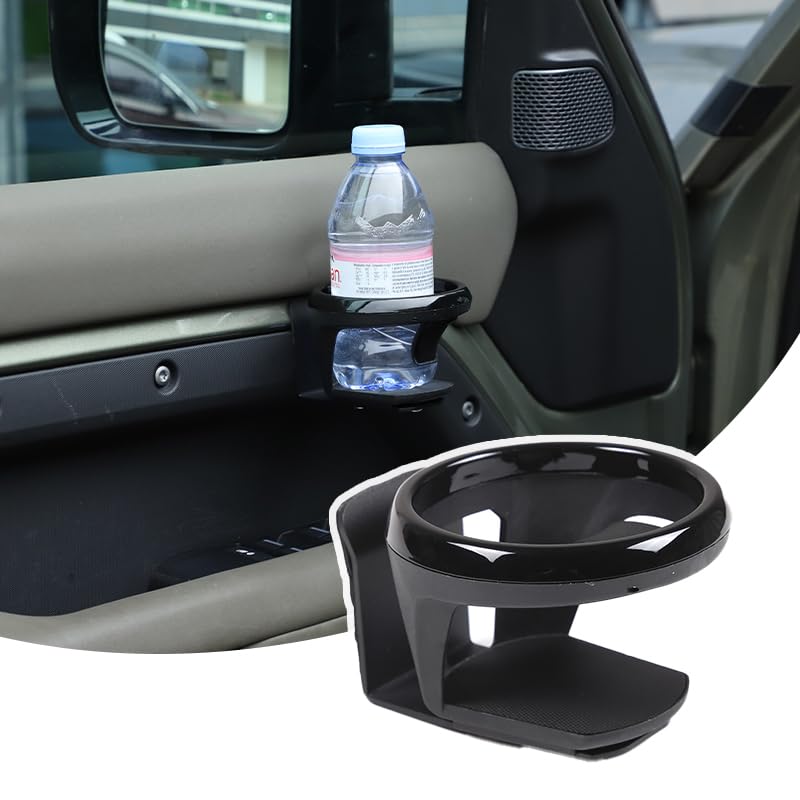 MUMAREN Car Door Water Cup Holder Bottle Stand for Land Rover Defender 90 110 130 Stainless Steel Custom Parts Interior Accessory for both and drive