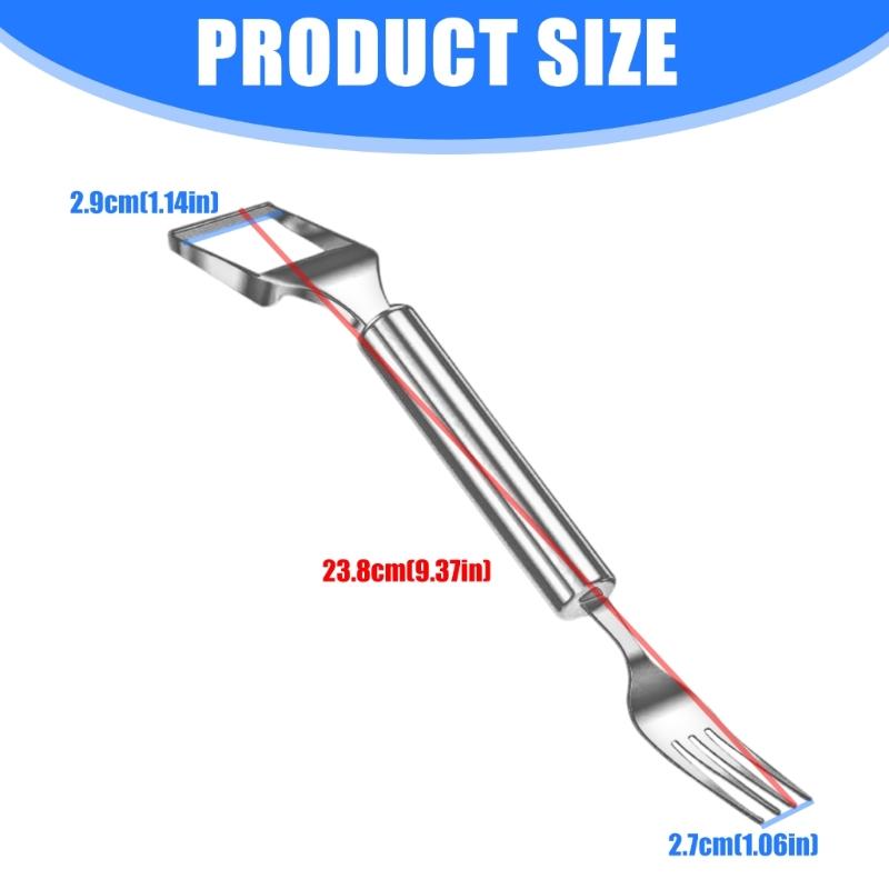 Professional Stainless Steel Watermelon Slicer With Fork Fruit Cutter Gadget Multifunctional Kitchen Tool For Home Use