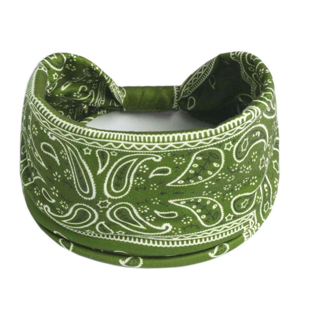 Boho Yoga Head Wrap Cashew Prints Hairbands Fashion Headwear Women Girl