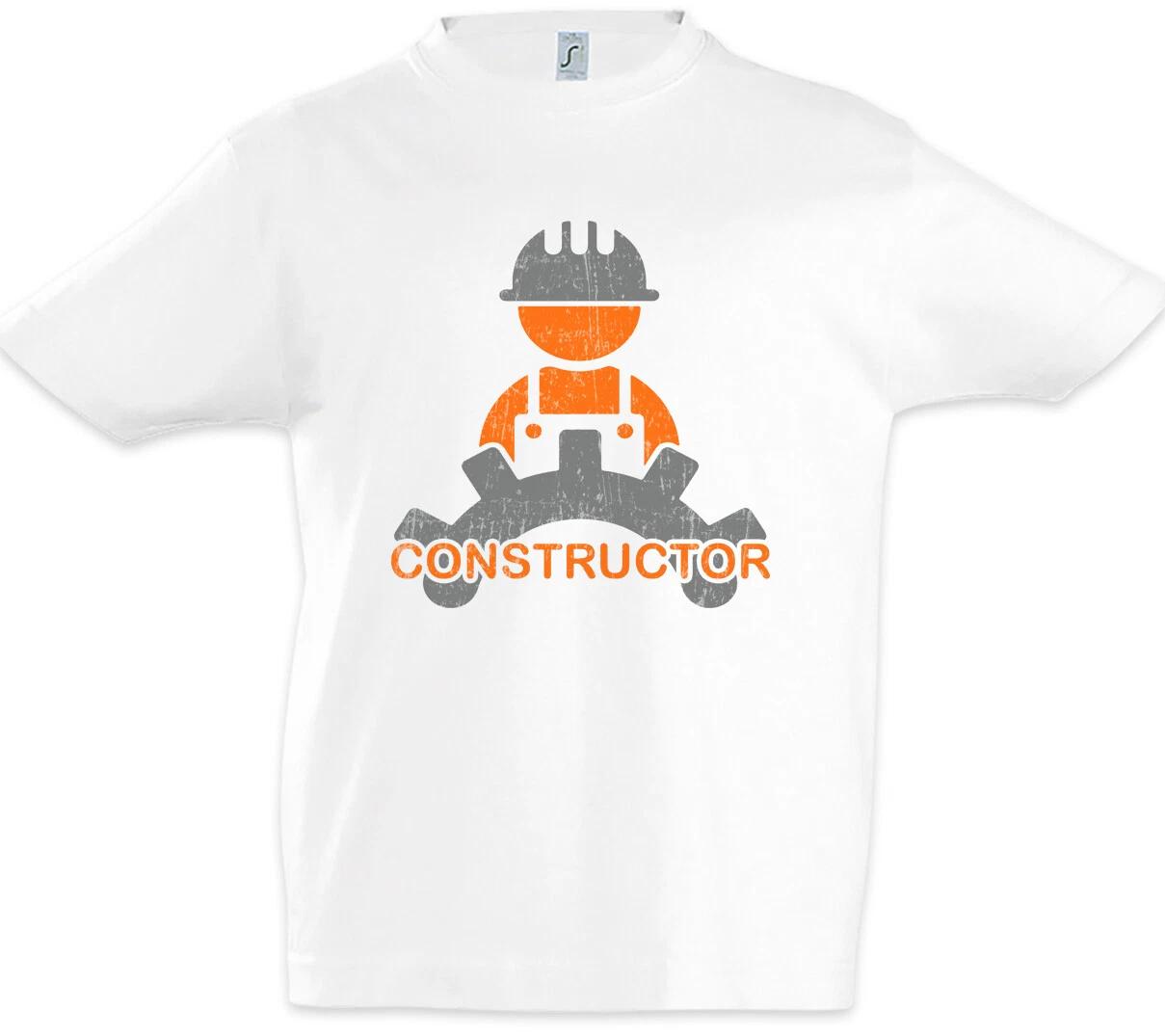 Constructor I Kids Boys T-Shirt Builder Mason Craftsman Housebuilder- 100