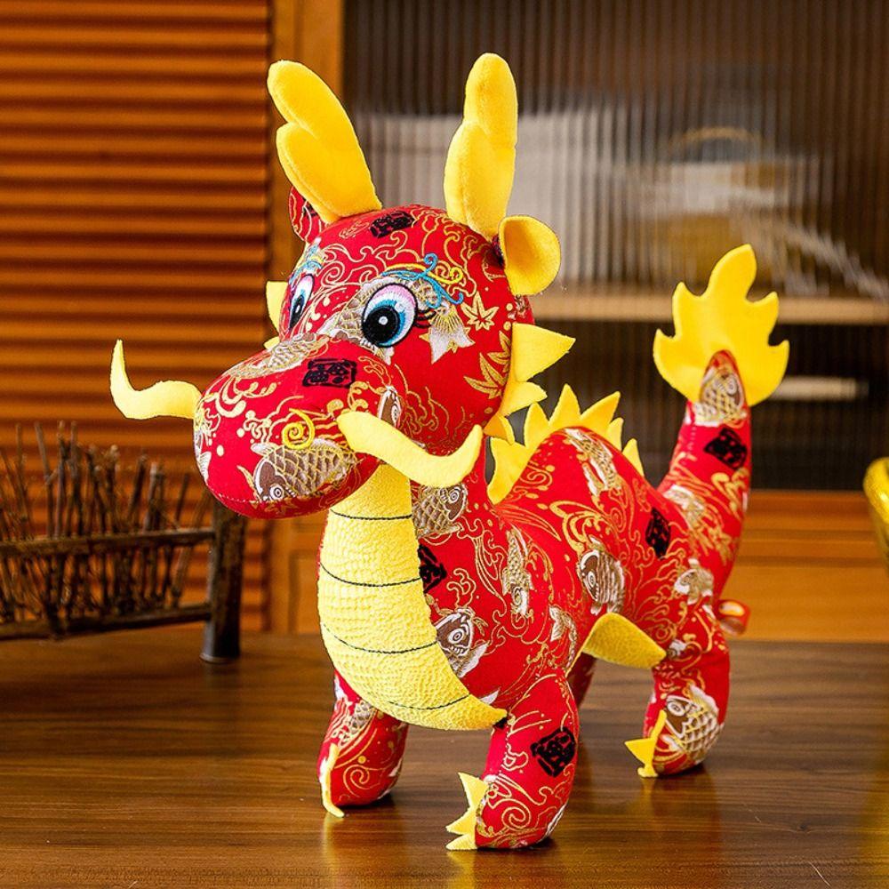 Chinese Dragon Zodiac Dragon Stuffed  Toys Cartoon Chinese Dragon Mascot  Children