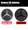 Star Badge Car Front Grill LED Emblem Light  For Mercedes Benz 3D Mirror Logo CLA A B C E S GLA GLK ML GL CLS R