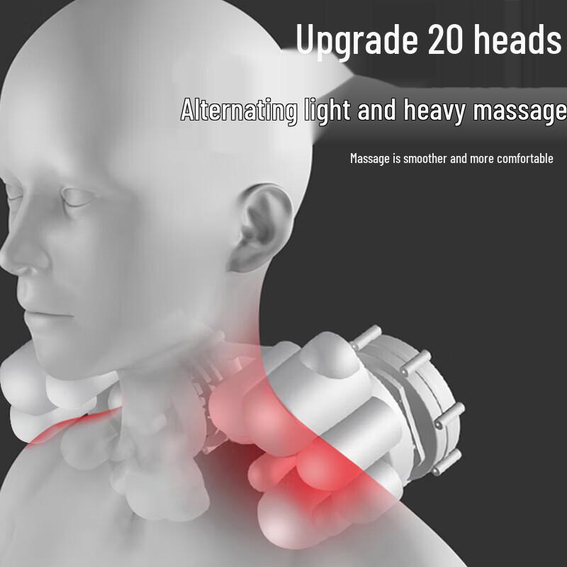 Jiashengda Multi-functional Neck & Back Massage Mat CN Plug (adapter Included)