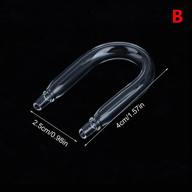 

1 шт. прозрачный стеклянный аквариум U-образный воздушный трубопровод для аквариума с CO2 кислородная трубка обратный клапан для диффузора CO2 воздушный насос аксессуары