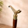 Tylish Wooden Walking Stick, Brass Handle, Fold Portable Design Home Decor