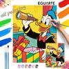 Donald Duck Telescope Digital Oil Painting Art Kit Hand Painted Home Decor